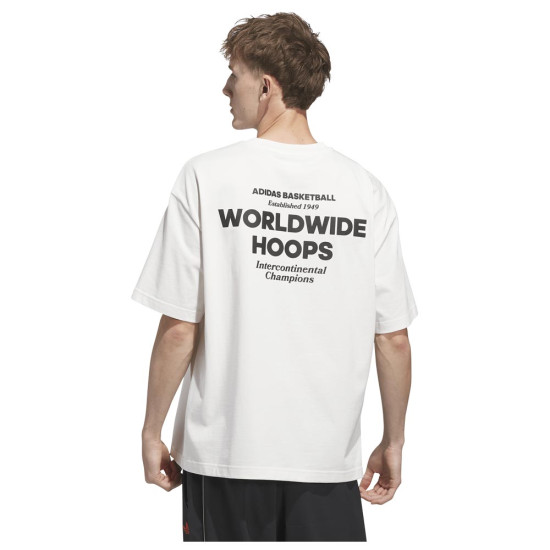 Adidas Unisex κοντομάνικη μπλούζα Worldwide Hoops GFX Tee
